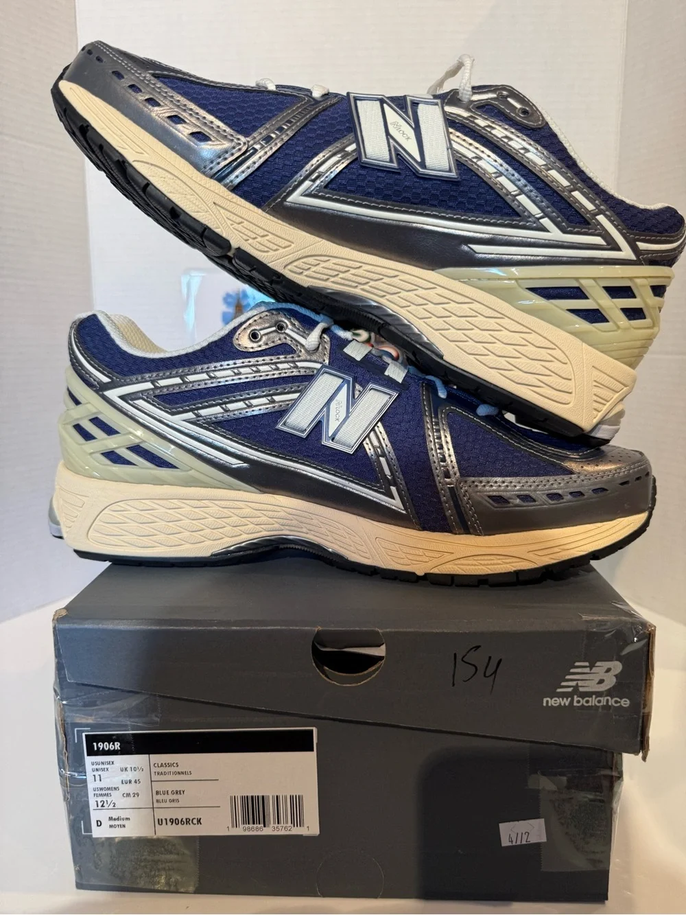 New Balance 1906R Navy and White Men’s Athletic Sneakers